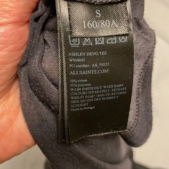 All saints asymmetrical knot tshirt - Picture 6 of 9